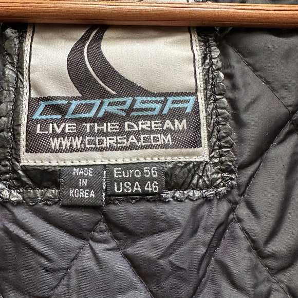 Corsa Corona Leather Riding Jacket Men’s Size USA 46 - Picture 4 of 4